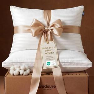 Bedsure Queen Size Down Alternative Bed Pillows