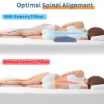 Memory Foam Lumbar Support Pillow for Sleepers