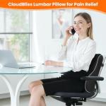 CloudBliss Memory Foam Lumbar Support Pillow