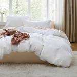 Bedsure White Queen Duvet Cover Set - 3 Pieces