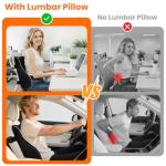 CloudBliss Memory Foam Lumbar Support Pillow