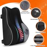 CloudBliss Memory Foam Lumbar Support Pillow