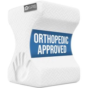 Knee Pillow for Side Sleepers - Memory Foam Support