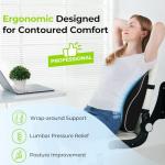 AUVON Ergonomic Lumbar Support Pillow for Chairs