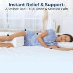 Knee Pillow for Side Sleepers - Memory Foam Support