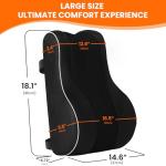 CloudBliss Memory Foam Lumbar Support Pillow