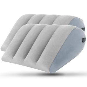 2 Pack Inflatable Wedge Pillow Set for Travel