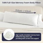 Extra-Firm Shredded Memory Foam Body Pillow