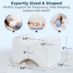 Knee Pillow for Side Sleepers - Memory Foam Support