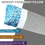 Cooling Memory Foam Body Pillow for Side Sleepers