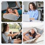 2 Pack Inflatable Wedge Pillow Set for Travel