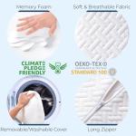 Knee Pillow for Side Sleepers - Memory Foam Support