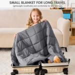 YesCool 5 lb Cooling Weighted Lap Blanket - Grey