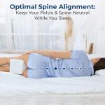Knee Pillow for Side Sleepers - Memory Foam Support