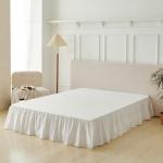 Ruffled Queen Bed Skirt with Split Corners