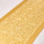 Gold Satin Bed Runner for King Size Beds