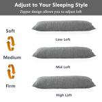 Cooling Memory Foam Body Pillow for Side Sleepers