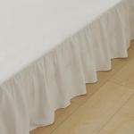 Ruffled Queen Bed Skirt with Split Corners