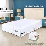 Utopia King Bed Skirt with Ruffled Pleats