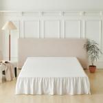 Ruffled Queen Bed Skirt with Split Corners