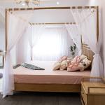 Sheer Canopy Bed Curtains for All Bed Sizes