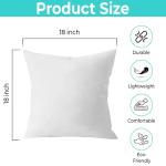 QUBA 18 x 18 Down Alternative Pillow Inserts (2-Pack)