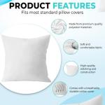 QUBA 18 x 18 Down Alternative Pillow Inserts (2-Pack)