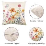 Spring Floral Pillow Covers 18x18 for Home Decor