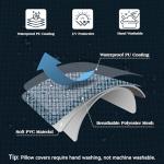 Waterproof Outdoor Throw Pillow Covers, 2-Pack, Indigo