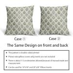 Blue Green Block Print Pillow Covers - Set of 2