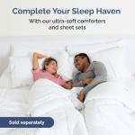 Queen Wrap Around Bed Skirt - White, 15-Inch Drop