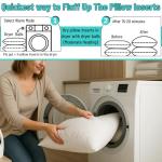 QUBA 18 x 18 Down Alternative Pillow Inserts (2-Pack)