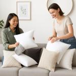 Lane Linen 4 Pack Fluffy White Pillow Inserts