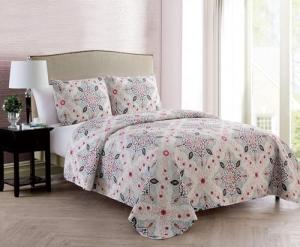 Wyndham Multicolor Medallion Quilt Set, King