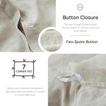 Linen Duvet Cover Set, Twin Size, Natural Flax