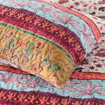 Reversible Boho Floral Quilt Set - King Size