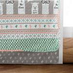 Pink and Turquoise Llama Striped Daybed Set