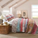 Reversible Boho Floral Quilt Set - King Size