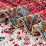 Reversible Boho Floral Quilt Set - King Size
