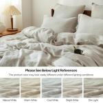 Linen Duvet Cover Set, Twin Size, Natural Flax