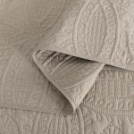 Khaki Queen Oversized Bedspread Set with Medallions