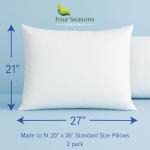 Set of 2 Zippered Pillow Protectors - Waterproof & Hypoallergenic