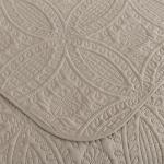 Khaki Queen Oversized Bedspread Set with Medallions