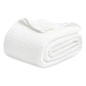 Bedsure Cotton Thermal Blanket - Waffle Weave Design