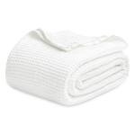 Bedsure Cotton Thermal Blanket - Waffle Weave Design