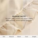 Bedsure Set of 2 Standard Pillow Shams, Beige