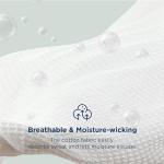 Bedsure Cotton Thermal Blanket - Waffle Weave Design