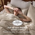 Bedsure King Size Washed Cotton Duvet Cover