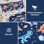 Dinosaur Galaxy Glow in The Dark Comforter Set