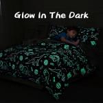 Dinosaur Galaxy Glow in The Dark Comforter Set
